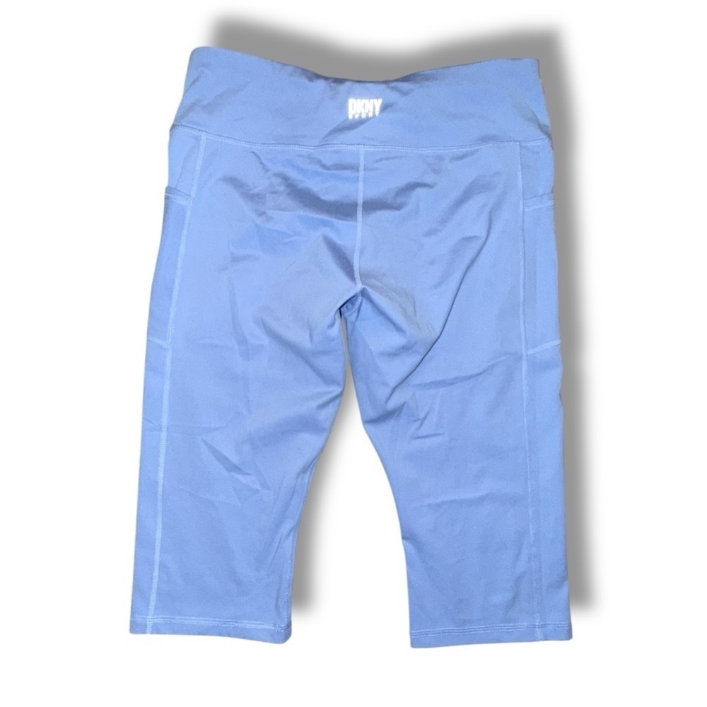 DKNY SPORT Women's Balance High-Waist Capri Leggings - XL Light Blue - Picture 3 of 11
